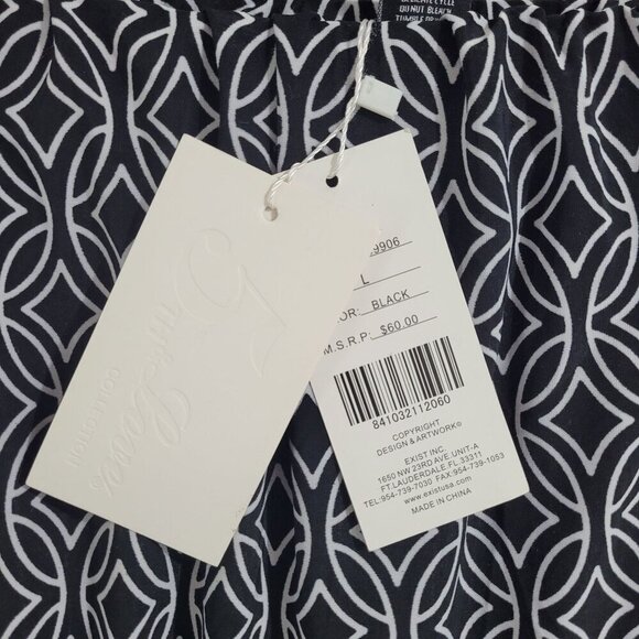 NWT 5th & Love Womens Black & White Print Sleeveless Jumpsuit L - Picture 5 of 8